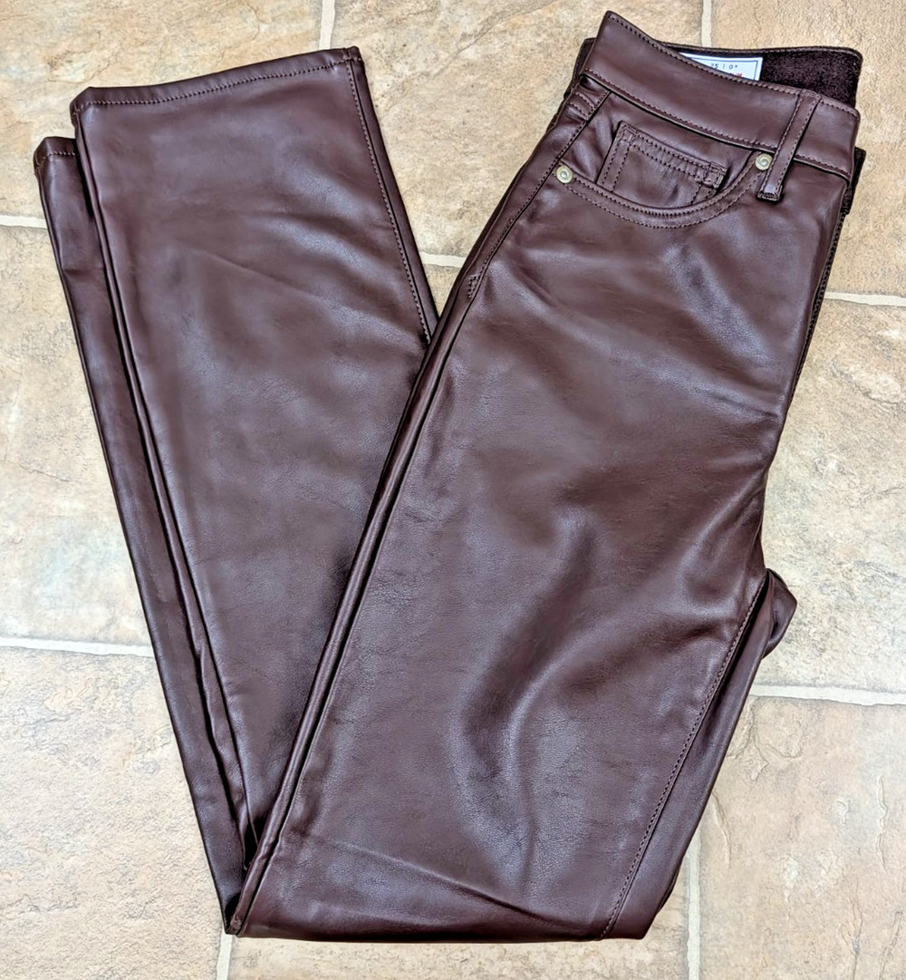 GAP Faux Leather Brown Skinny Pants